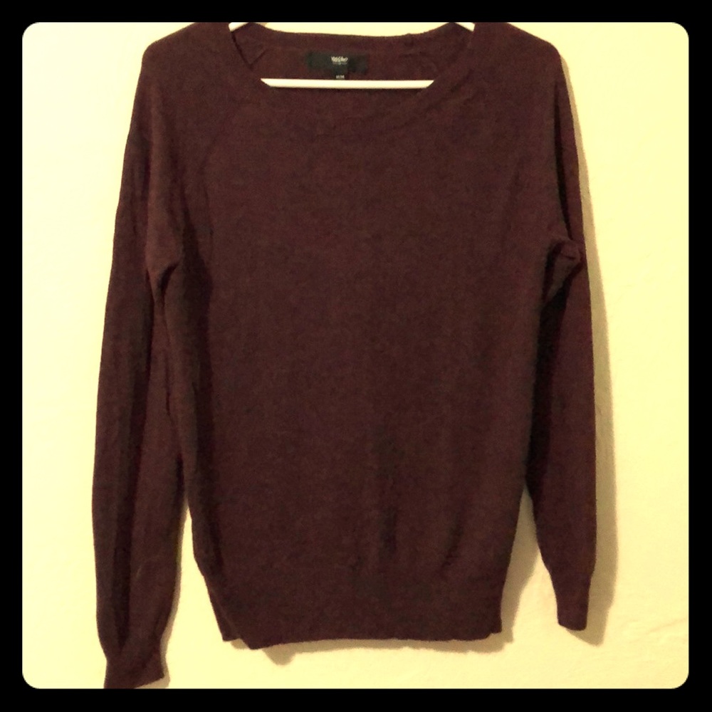 Dark Purple Long-Sleeved Sweater